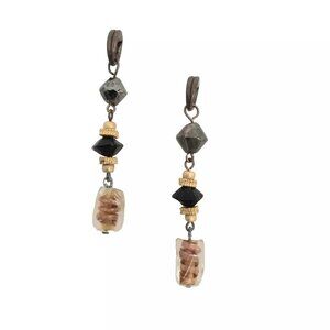 Chico's Dangle Drop Beaded Post Earrings